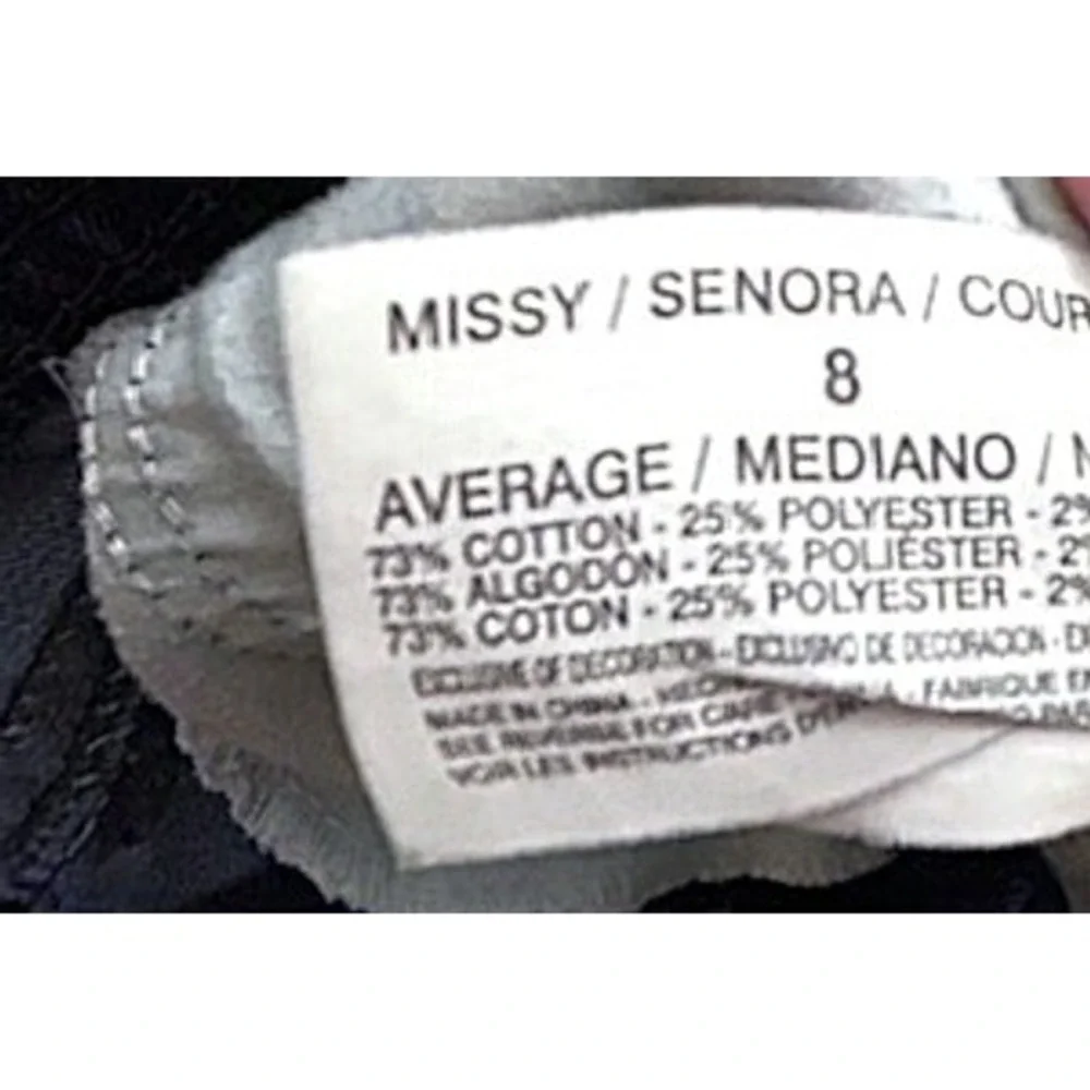 Nine West Cropped Jeans Womens Sz 8/29 Blue Denim Embroidered Sequin Back Pocket